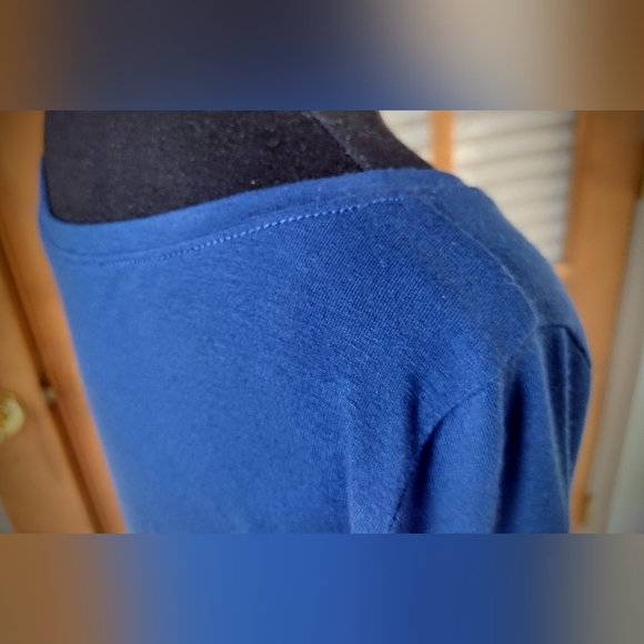 Eileen Fisher Long Sleeve Boat Neck Top, Royal Blue, Small, Perfect Condition! - Picture 8 of 10